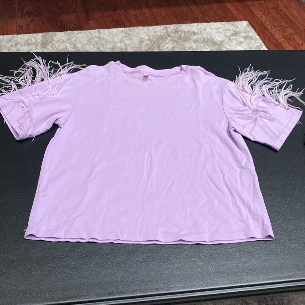 La’Ros women’s medium light purple top